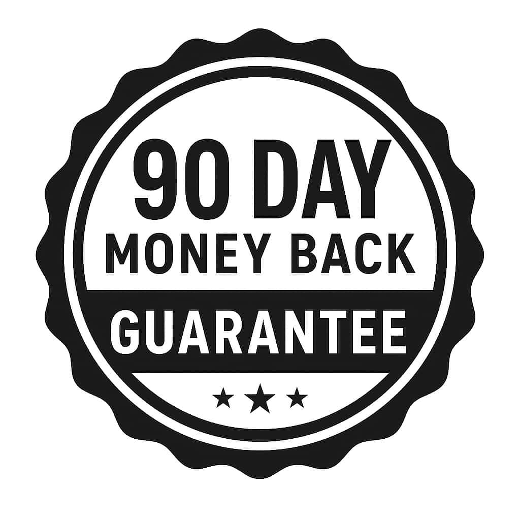 90-day money-back guarantee