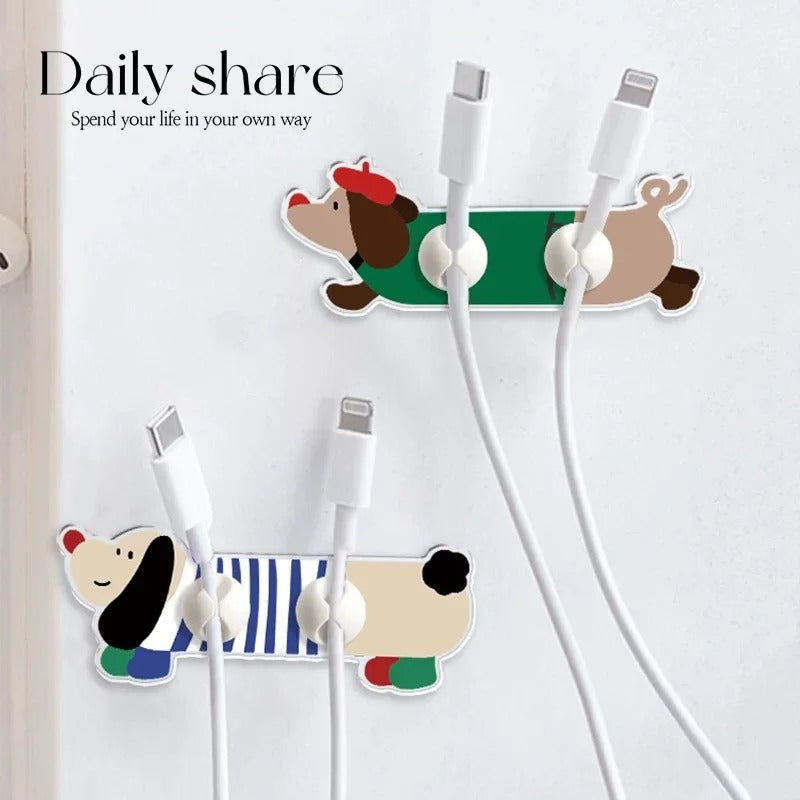 Dachshund Cable Holders (4-Pack)