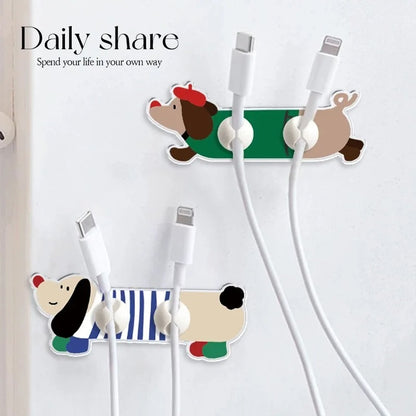 Dachshund Cable Holders (4-Pack)