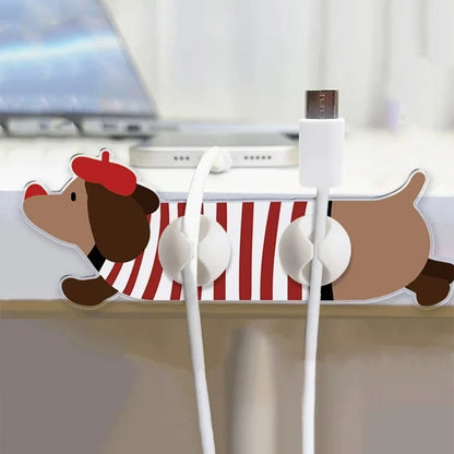 Dachshund Cable Holders (4-Pack)