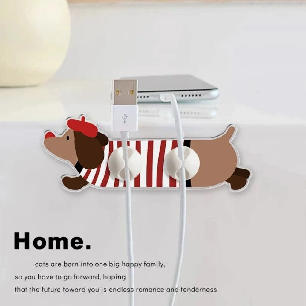 Dachshund Cable Holders (4-Pack)